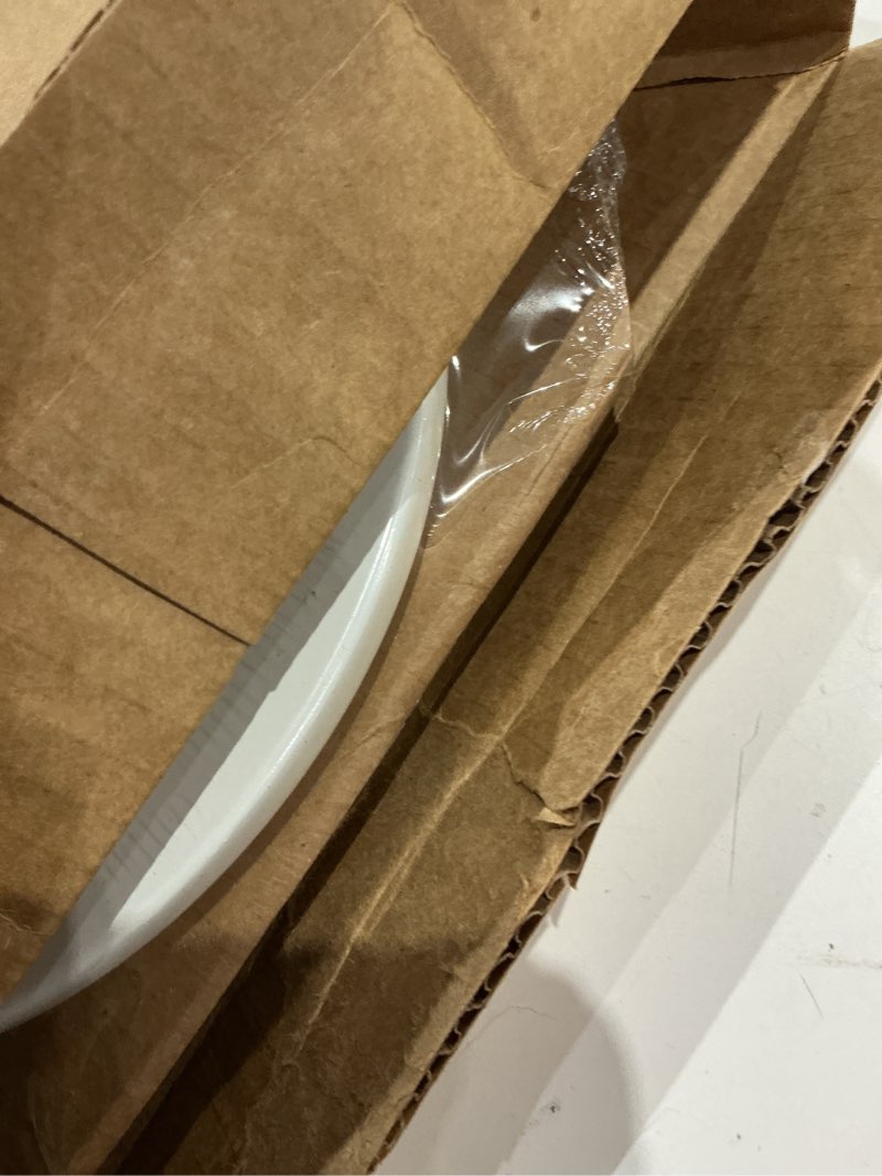 Condition photo showing Good Condition for mayfair linden slow close toilet seat, non slip heavy duty wood, easy install, elongated, white elongated traditional hinge