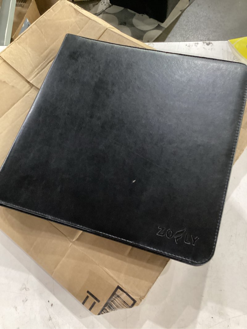Condition photo showing Good Condition for trading card binder 9 pocket, zofly zipper card collection binder album, sturdy 540 side-loading card folder holder for mtg, tcg, sports cards, game cards, black black 9 pocket