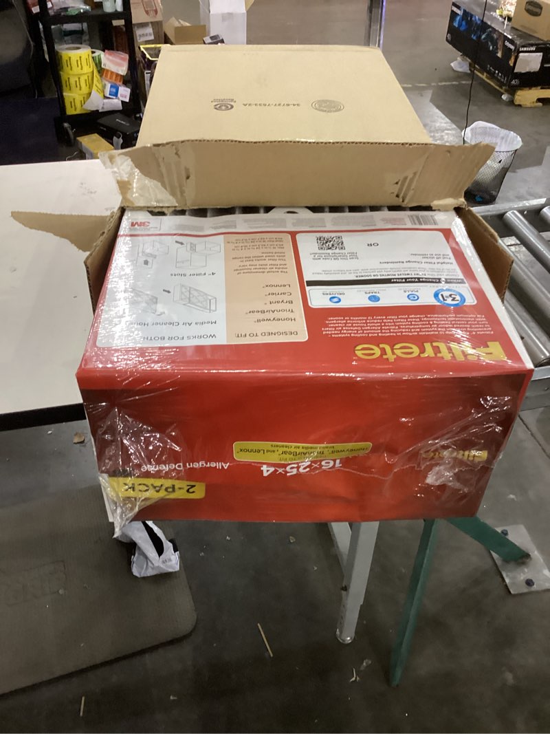 Condition photo showing New/Like New for Filtrete ADP01-2PK-2 16x25x4 AC Furnace Air Filter, MPR 1000, Fits Honeywell and Lennox Devices, Micro Allergen Defense Deep Pleat, 2-Pack (Actual Dimensions 15.88 x 24.56 x 4.31), 2 Count 16x25x4 MPR 1000