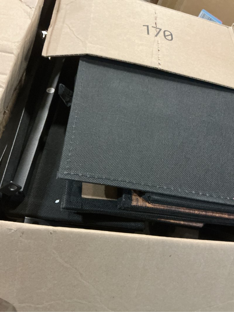 Condition photo showing Good Condition for TUTOTAK LED End Table with Charging Station, Nightstand with Cloth Drawer, Side Table with 1 USB Port and 1 Type-C Port, Set of 2, Couch Table, Brown TB01BB052L 2 PCs Plug&LED Brown