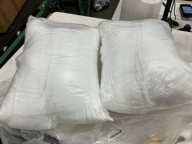 Condition photo showing Good Condition for MIULEE Throw Pillows Inserts, Pack of 2 20x20 Inch 100% Virgin Fiber Filling Bed Couch Pillows