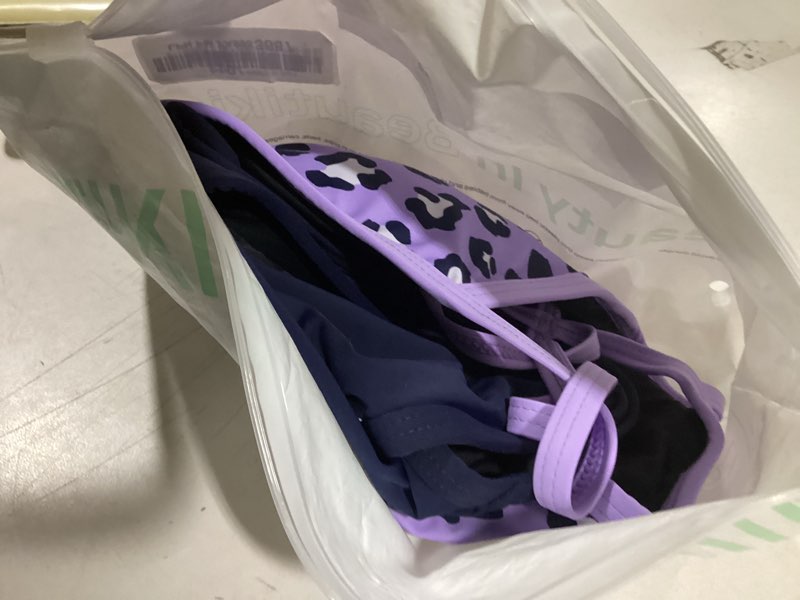 Condition photo showing Good Condition for Beautikini Period Swimwear - One Piece Bathing Suit Menstrual Leakproof Swimsuit for Teen Girls and Women Small Purple Print