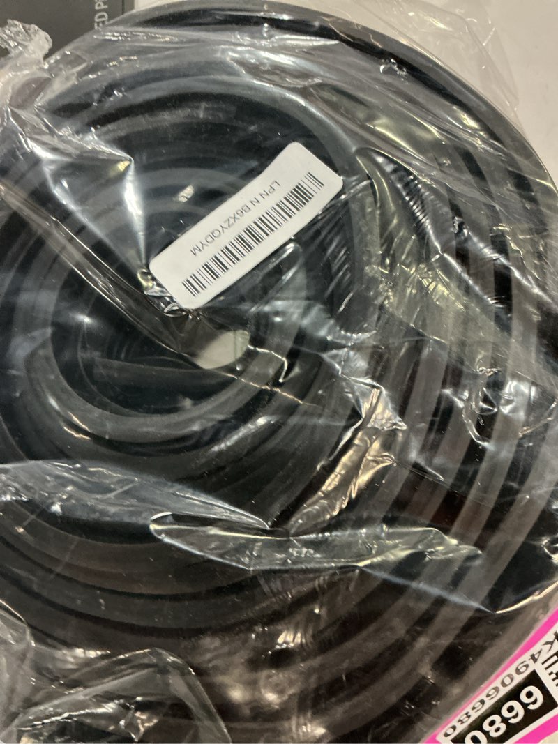 Condition photo showing Good Condition for tolanbbt garage door bottom rubber seals 20 ft garage door weather stripping kit seal strip replacement with 5/16" t ends & 2 end plugs, universal u+o ring weatherproof rubber bottom seal, black 20 ft black (5/16" t)