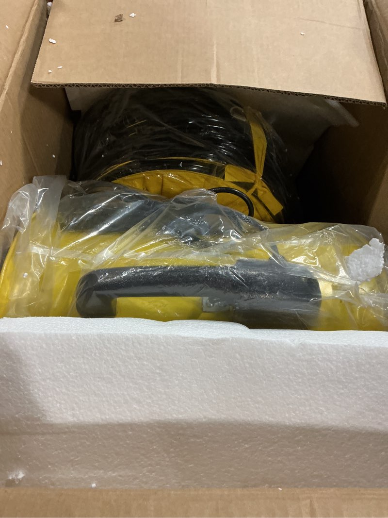 Condition photo showing As Is for neverest® 12-Inch Industrial Blower Fan, High-Powered 4100 CFM Portable Blower/Exhaust Fan with 32ft Flexible Hose, 7ft Cable/Plug, Heavy-Duty Exhaust Fan for Construction, Workshops 12 Inch