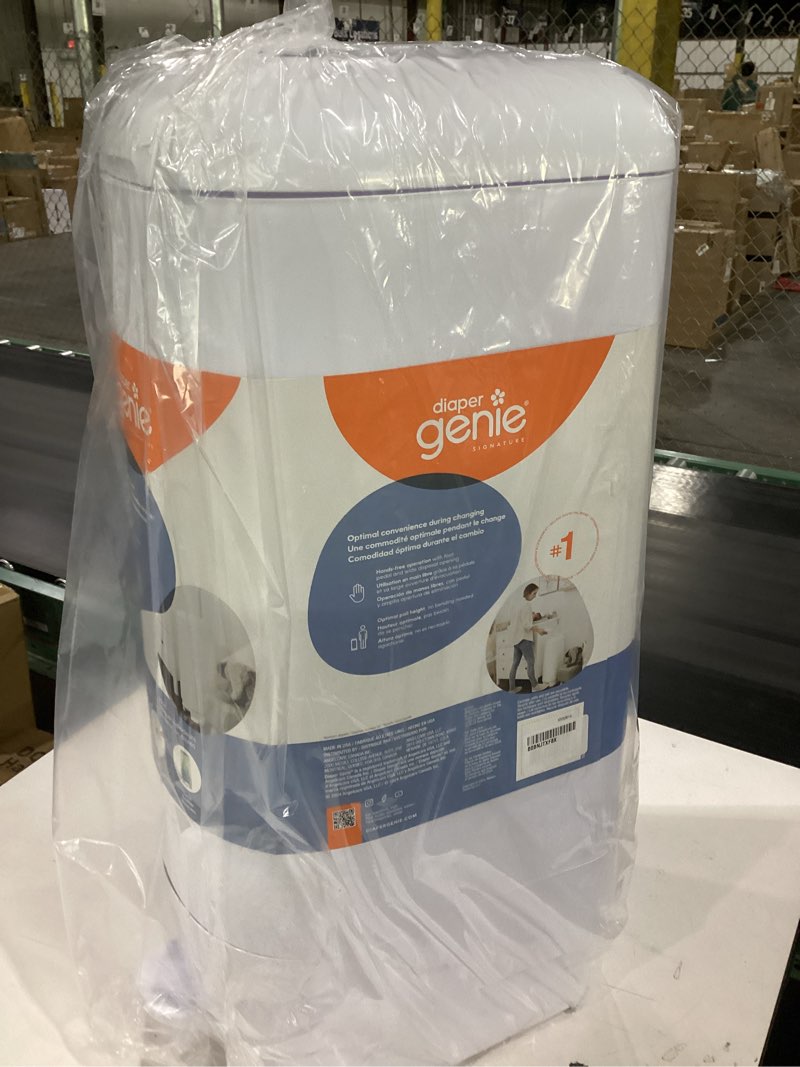 Condition photo showing Good Condition for diaper genie signature pail includes 1 easy roll refill with 18 bags | holds up to 846 newborn-sized