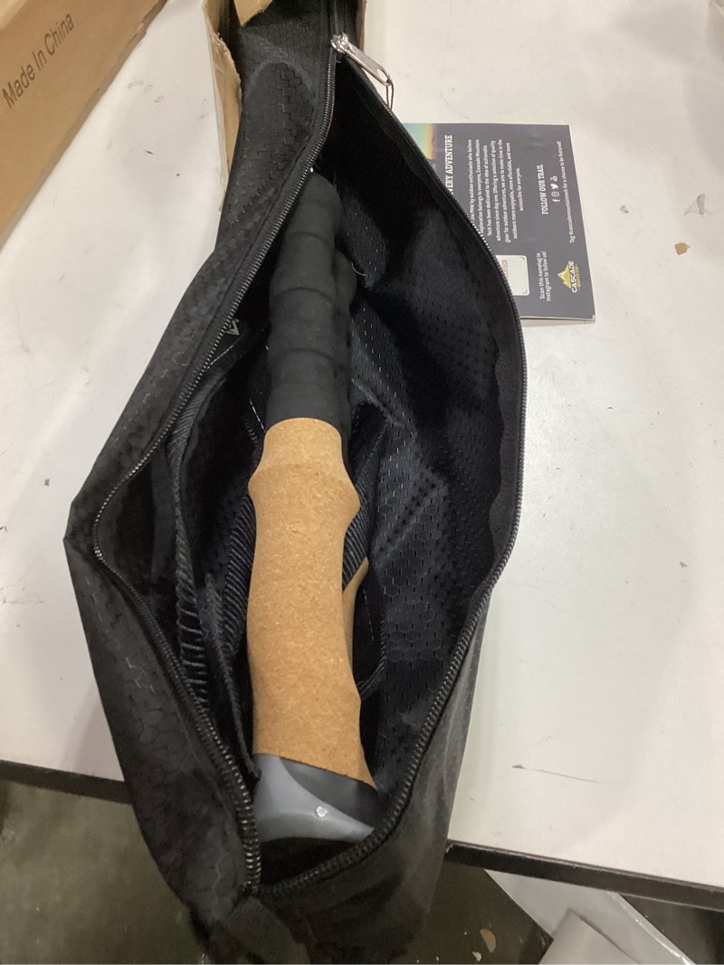 Condition photo showing Good Condition for cascade mountain tech lightweight aircraft-grade aluminum trekking poles with extended down grip plus tip kit orange (cork grip) quick lock trekking poles