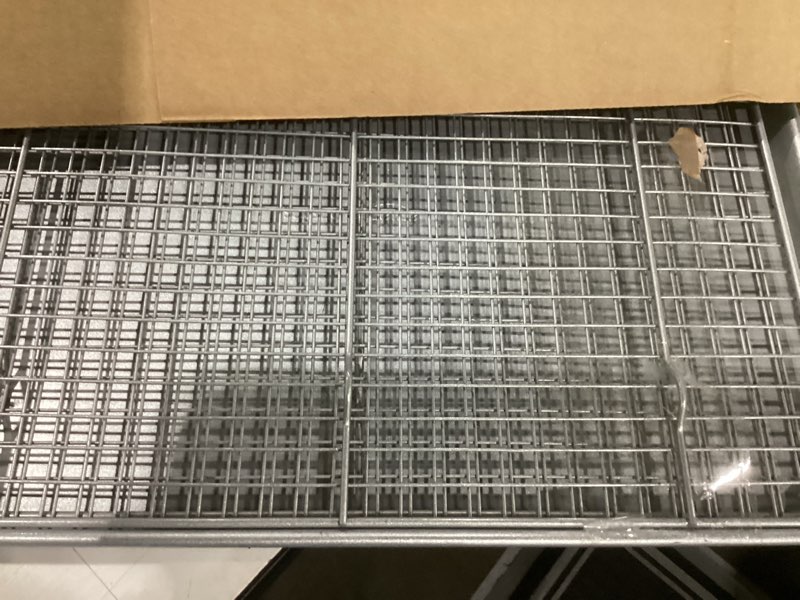 Condition photo showing Good Condition for amazon basics ceramic nonstick baking sheets & cooling rack set, dishwasher safe, oven safe, half sheet size, gray, 2-pack gray half sheet - 2 pack