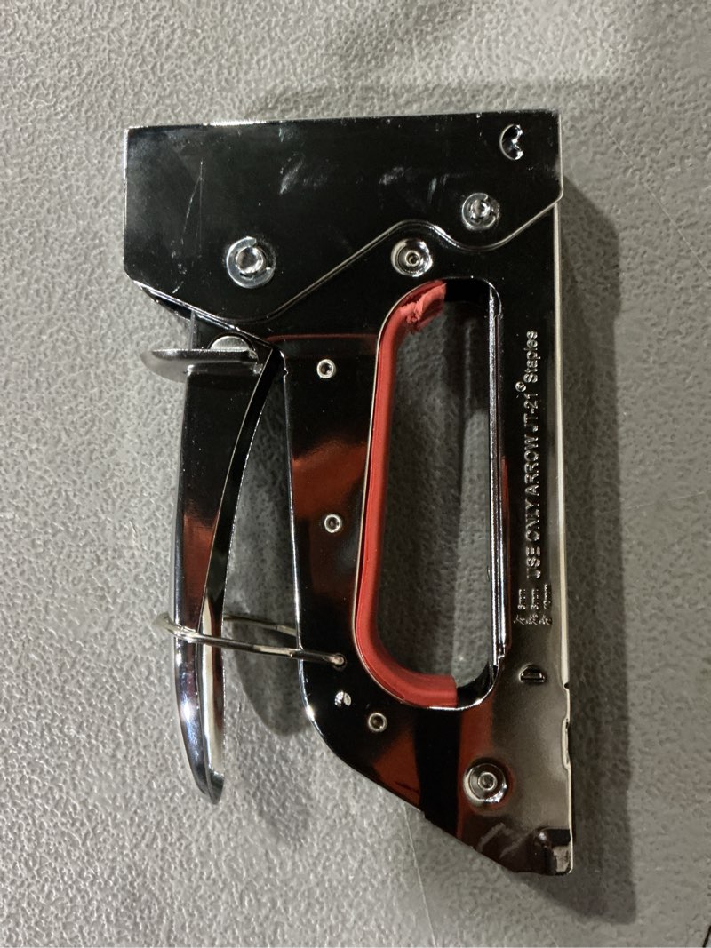 Condition photo showing As Is for arrow 1 in. light duty staple gun