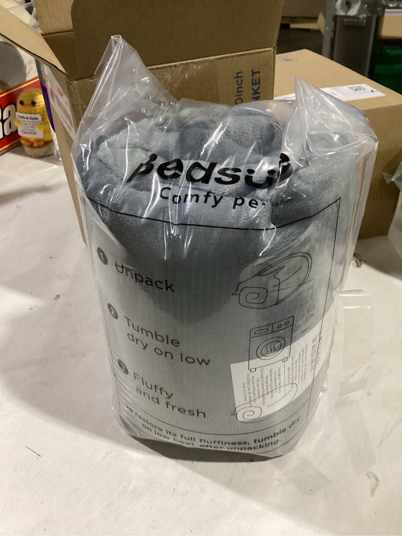 Condition photo showing New/Like New for Bedsure Waterproof Dog Blankets for Medium Dogs Washable - Medium Cat Blanket for Couch Protection, Sherpa Fleece Puppy Blanket, Soft Plush Reversible Throw Furniture Protector, 30"X40", Grey M(30x40") Grey