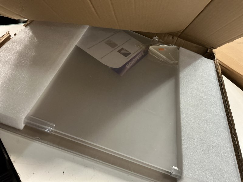 Condition photo showing New/Like New for clear acrylic dog gate for indoor use – 2 panel pet gate for doorways, no drilling, foldable dog barrier,foldable doggy cat fence with support feet for home, stairs, and puppy playpen 2 panels:40''wx 24''h