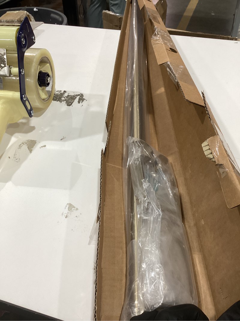 Condition photo showing Good Condition for Ivilon Drapery Window Curtain Rod - End Cap Style Design 1 Inch Pole. 48 to 86 Inch Color Warm Gold 48 to 86 in.