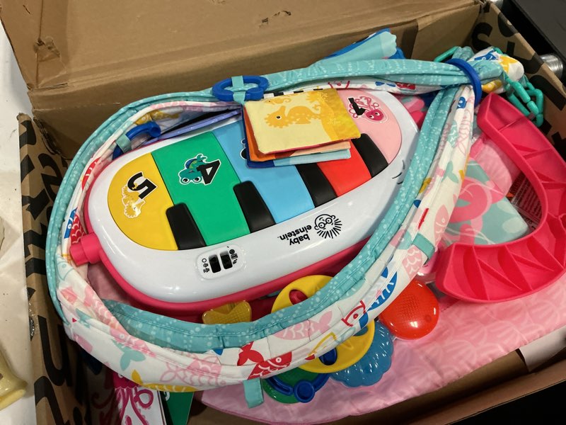 Condition photo showing Good Condition for baby einstein ocean explorers 4-in-1 kickin tunes jellyfish jamboree music & language discovery gym, pink, ages 0 months and up ocean explorers jellyfish jamboree