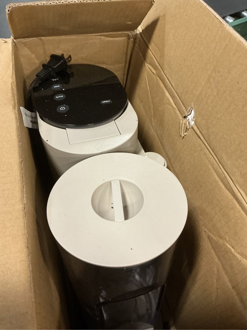 Condition photo showing As Is for Ninja Pod & Grounds Specialty Single-Serve Coffee Maker, K-Cup Pod Compatible, Brews Grounds, Compact Design, Built-In Milk Frother, 56-oz. Reservoir, 6-oz. Cup to 24-oz. Mug Sizes, Stone, PB051ST