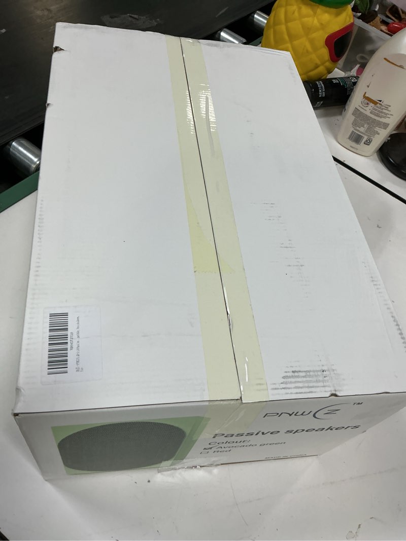 Condition photo showing New/Like New for Passive Bookshelf Speakers with Detachable Magnetic Grille & Hi-Fi Amp | Avocado Green Finish | Studio-Grade Audio for Vinyl, TV, and Wireless Streaming