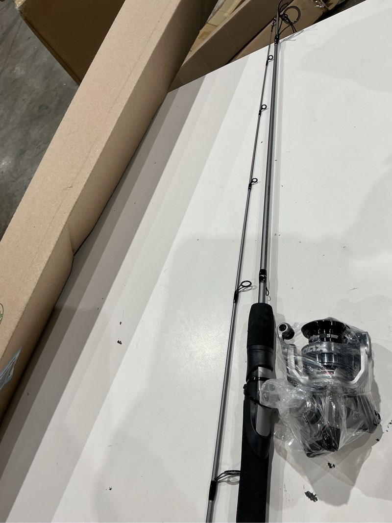 Condition photo showing As Is for abu garcia max x spinning reel and fishing rod combo