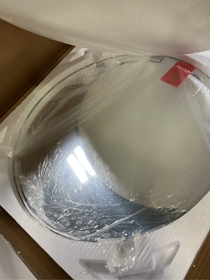 Condition photo showing Good Condition for KOHROS Frameless Round Bathroom Mirror for Over Sink 24" x 24" Circle Mirror Beveled Edge Wall Mirror for Bathroom Vanity Entryway Bedroom Round 24"L x 24"W