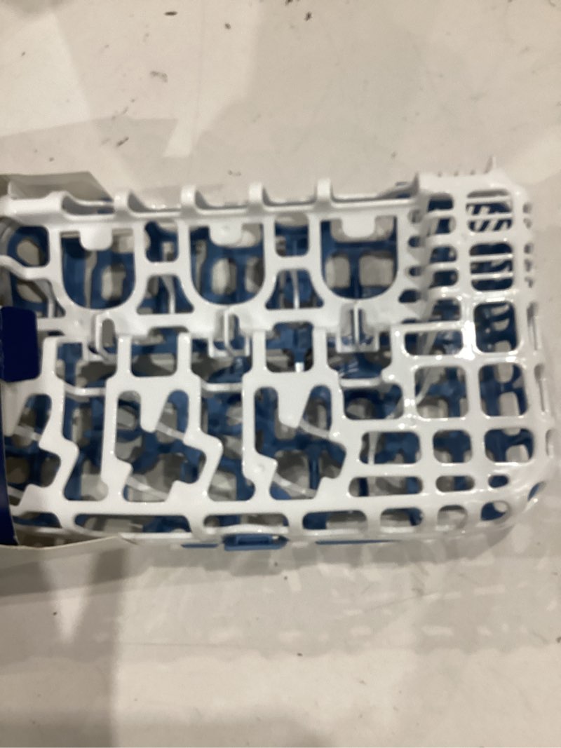Condition photo showing Good Condition for dr. brown's dishwasher basket for small baby bottle parts, pacifiers, and accessories, clean, store and organize newborn essentials, bpa free blue
