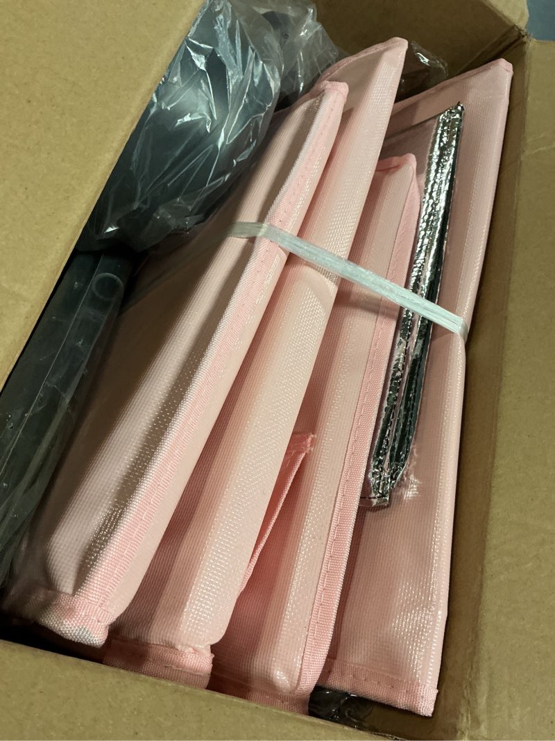 Condition photo showing New/Like New for upgraded heated cat house for outside escape door, highly insulated heated outdoor cat house waterproof awning, weatherproof outdoor feral cat shelter for stray winter 21.0"l x 12.0"w x 21.0"h peach pink