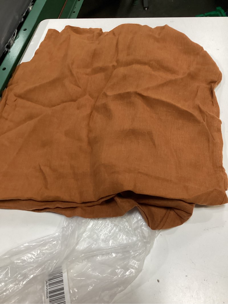 Condition photo showing Good Condition for quince european linen pillowcase set, standard, terracotta