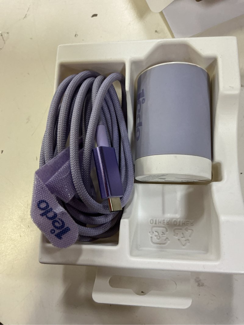 Condition photo showing Good Condition for 65w gan usb-c wall charger, foldable plug fast charging for labtop & phones purple 65 watts