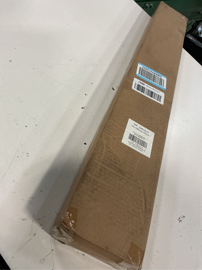Condition photo showing New/Like New for lazblinds no tools no drill cordless 1" vinyl mini blinds, 100% blackout blinds for indoor windows, room darkening privacy window blinds and shades for interior, 31" w x 64" h, grey grey 31" w x 64" h