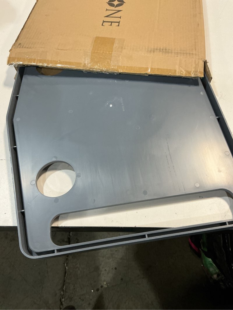 Condition photo showing New/Like New for bluestone walker tray- upright with holders-universal table fits most standard folding walkers-home mobility medical equipment accessories, 1 count (pack of 1)