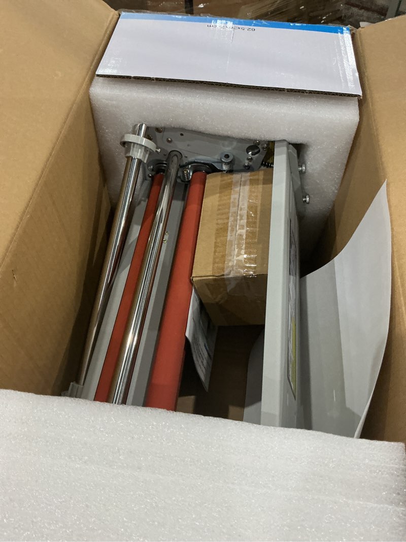 Condition photo showing Good Condition for 13.5" laminator machine high speed hot and cold roll laminating machine single/dual sides with digital display for a3/a4 paper lamination, speed adjustable 3 minute warm-up, 110v (film not included)
