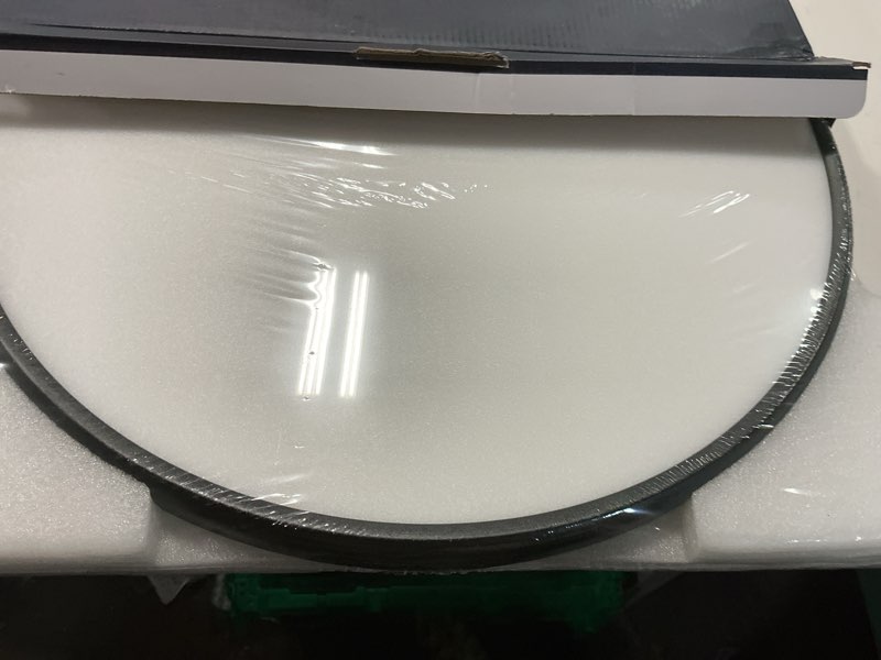 Condition photo showing Good Condition for ocioc 18inch ceiling light with remote control, 40w led flush mount light fixture with 2000k backlight, 3000k-6500k light changing, brightness adjustable close to ceiling lights fixture black 18inch black