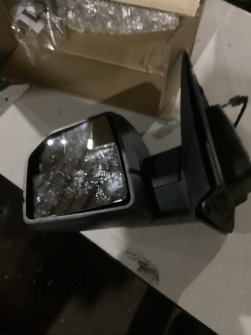Condition photo showing Good Condition for Driver Side Tow Mirror Compatible with 2015-2020 Ford F150, Trailer Towing Side Mirror LED Turn Signal & Built-in Ambient Temp Sensor(for 2019+), Power Heated Adjustable, 8 PIN, Left Left Driver Side