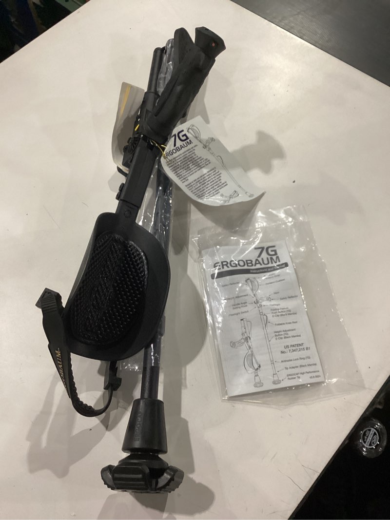 Condition photo showing New/Like New for Ergobaum 7G Ergonomic Crutch/High Performance Perfect Cane- Single Unit Ergobaum That Acts As a Extra Balance Strong Performance Walking Companion