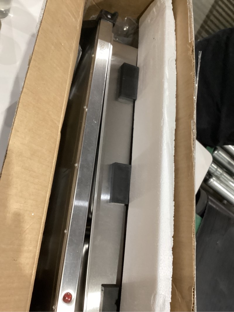 Condition photo showing As Is for Proctor Silex Buffet Server & Food Warmer, Adjustable Heat, for Parties, Holidays and Entertaining, Three 2.5 Quart Oven-Safe Chafing Dish Set, Stainless Steel