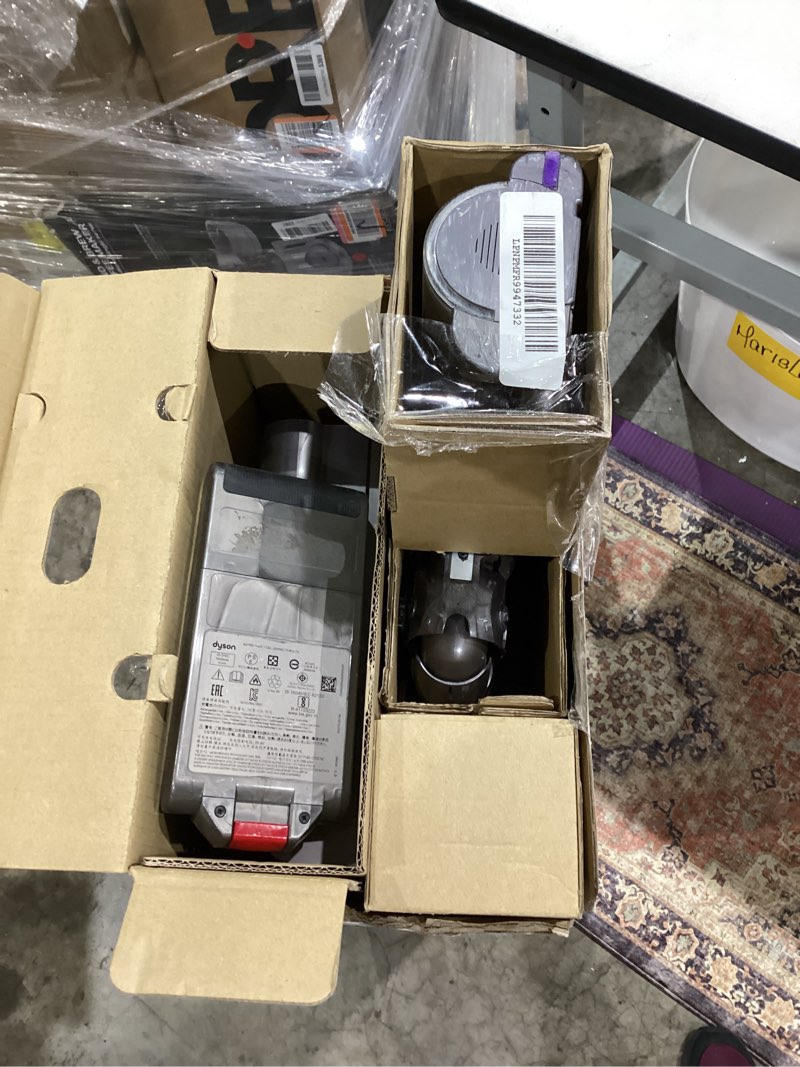 Condition photo showing As Is for dyson gen5outsize cordless vacuum, 250aw, 3 power modes, up to 140 minutes,² xl bin, illumination reveals dust, hepa filtration, all floor types
