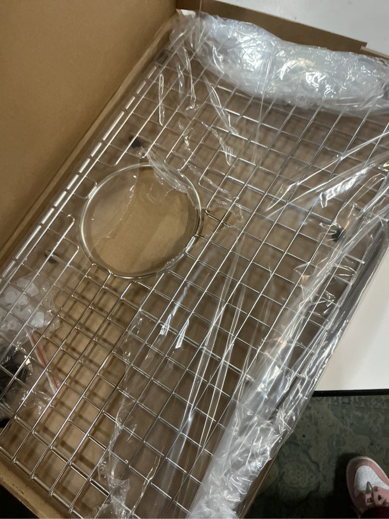 Condition photo showing Good Condition for Serene Valley Sink Bottom Grid 21" X 13", Rear Drain with Corner Radius 2", Sink Protector SVM2113R