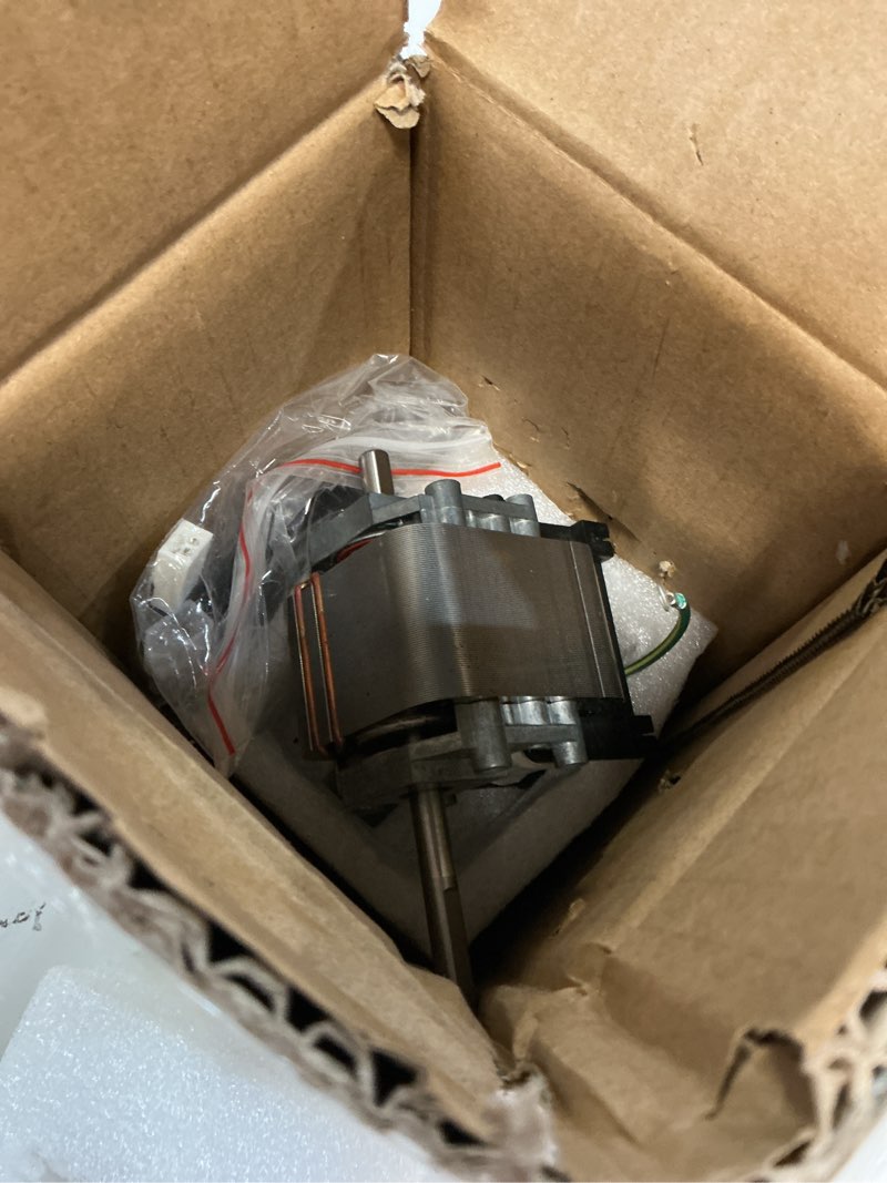 Condition photo showing Good Condition for hiorucet 318984-753 inducer motor assembly with hc21ze114a furnace motor and la11aa005 blower wheel for jakel, carrier, payne, bryant furnace, j238-150-1571, 310371-752, hc21ze117, 65569, 318984753. blower motor + blower wheel kit