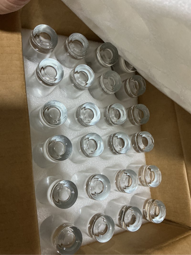 Condition photo showing Good Condition for 24 pack heavy base shot glasses bulk, 2 oz cylinder tall shot glasses | glass shot glasses set for tequila, whiskey, vodka, spirits & liquors-party, bar, wedding, holiday, christmas-ideal gift