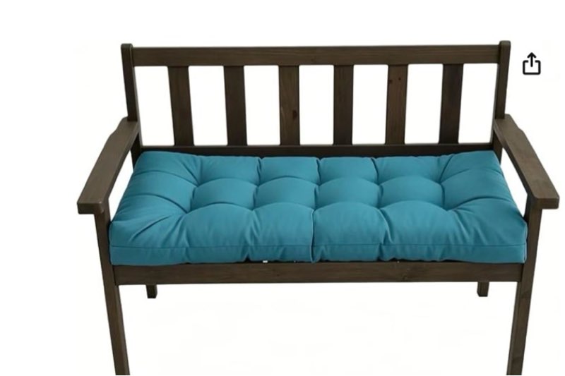 outdoor waterproof bench cushions garden bench cushion tufted chair pad 20 x 40 in replacement seat pad cushion teal teal 20x40x3in