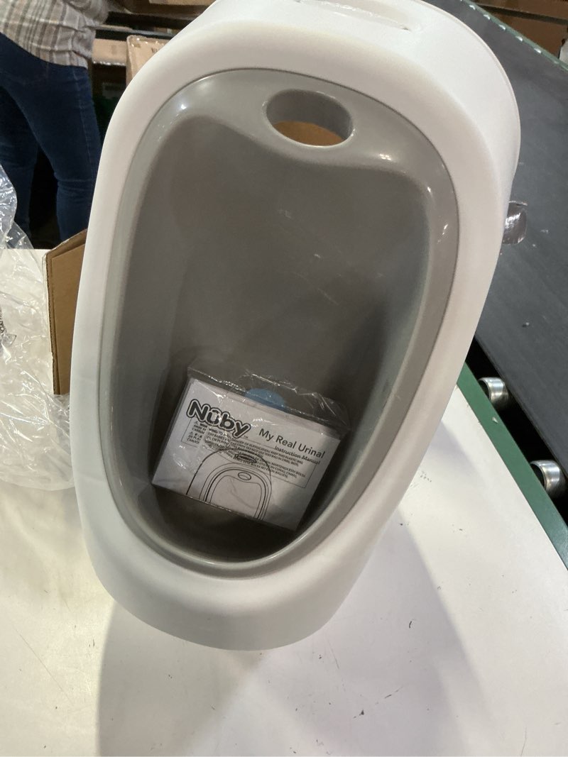 Condition photo showing Good Condition for nuby my real training urinal - freestanding - with life-like flush button and sound - potty training for boys - 18+ months - white