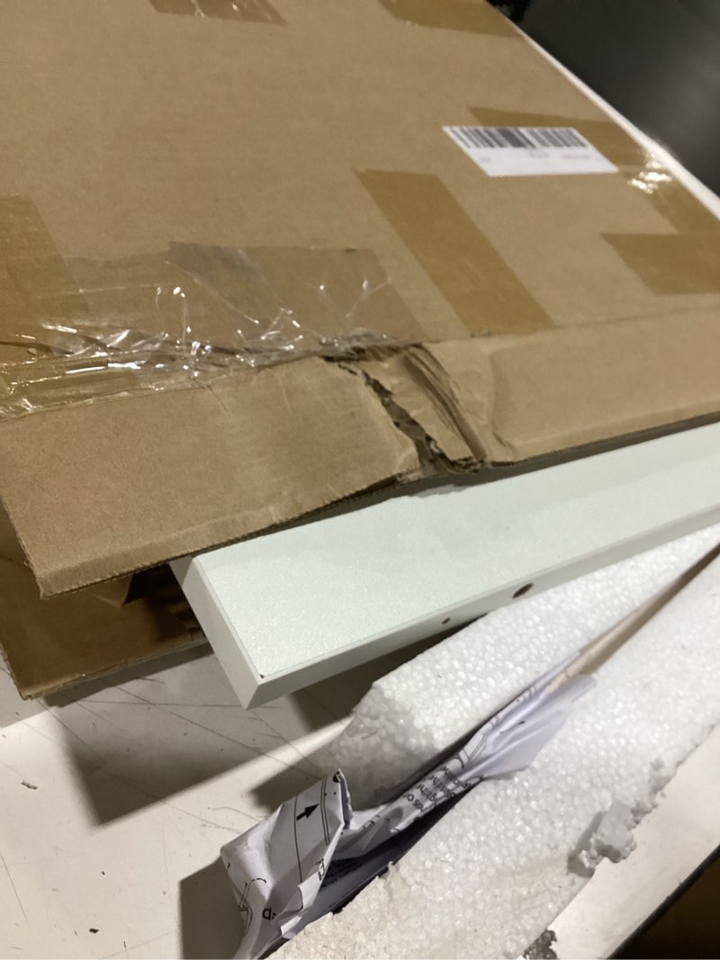 Condition photo showing Good Condition for HAIDAIYA 14'' * 18'' Recessed Medicine Cabinet Wall Niche Wood, 2-Tier Bathroom Niche Insert for Drywall, in Wall Shelf Medicine Cabinets Replacement, for Living Room, Bathroom Storage Chalk White 18''H * 14''W (2 Tiers)