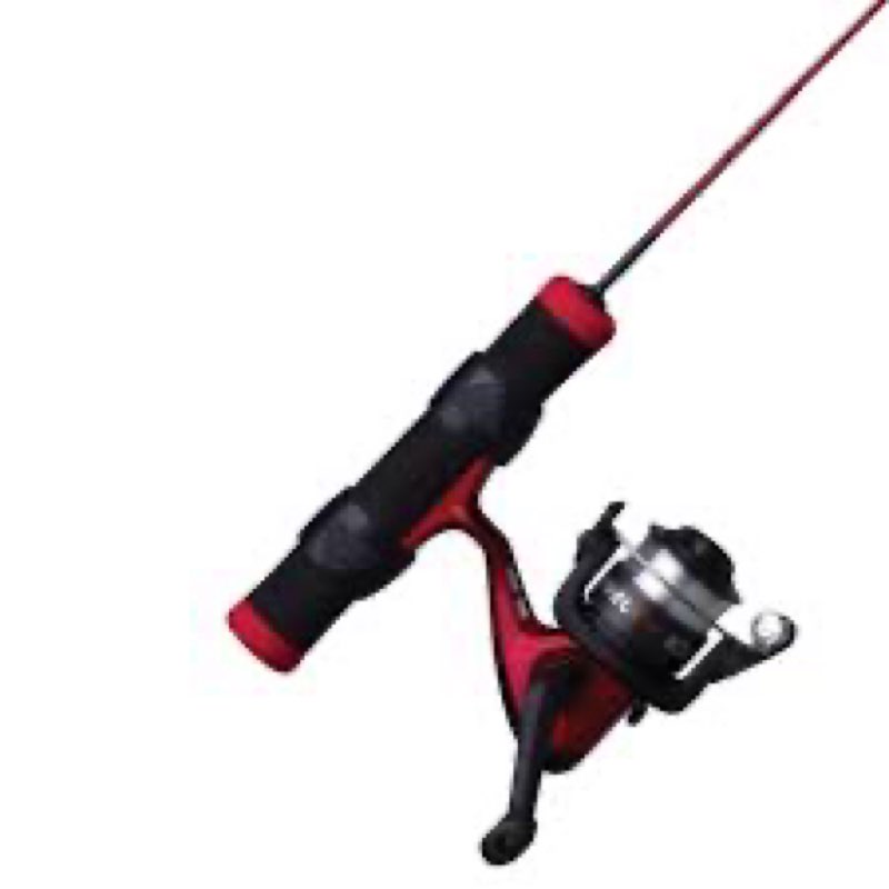 shakespeare fuel ice fishing reel & rod combo 25" - ultra light