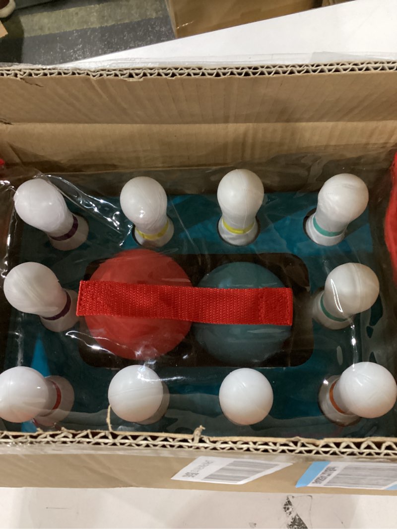 Condition photo showing New/Like New for Chuckle & Roar - 10 Pin Bowling Set - New Family Game Night Staple - Easy Setup and cleanup - Great for Indoor Game time - Ages 3 and up