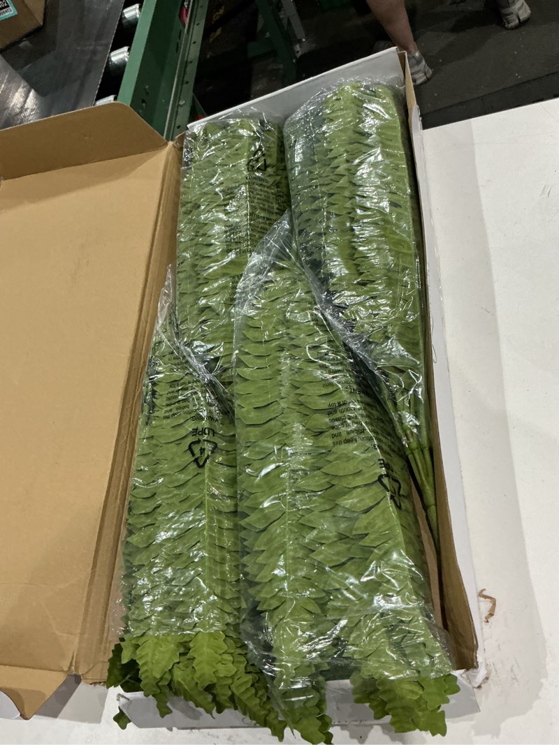 Condition photo showing Good Condition for 35" fake ferns, 4 large artificial bonston ferns bushes plants with 39 fronds for outdoors garden patio porch entrance low maintain home decor