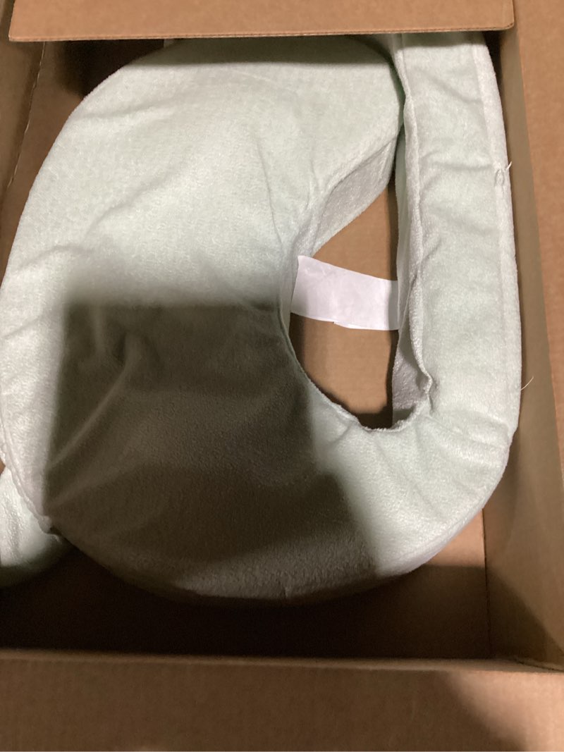 Condition photo showing New/Like New for My Brest Friend Nursing Pillow - Deluxe - Enhanced Comfort w/Slipcover - Ergonomic Breastfeeding Pillow for Ultimate Support for Mom & Baby - Adjustable Pillow W/Handy Side Pocket, Spring Green