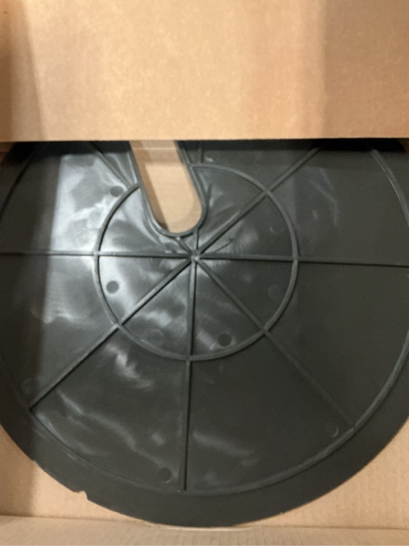 Condition photo showing Good Condition for sump basin cover 17.7 in. od plastic submersible sump pump cover black septic tank lid, heavy duty protection for outdoor water wells, sump bucket, water sump pump