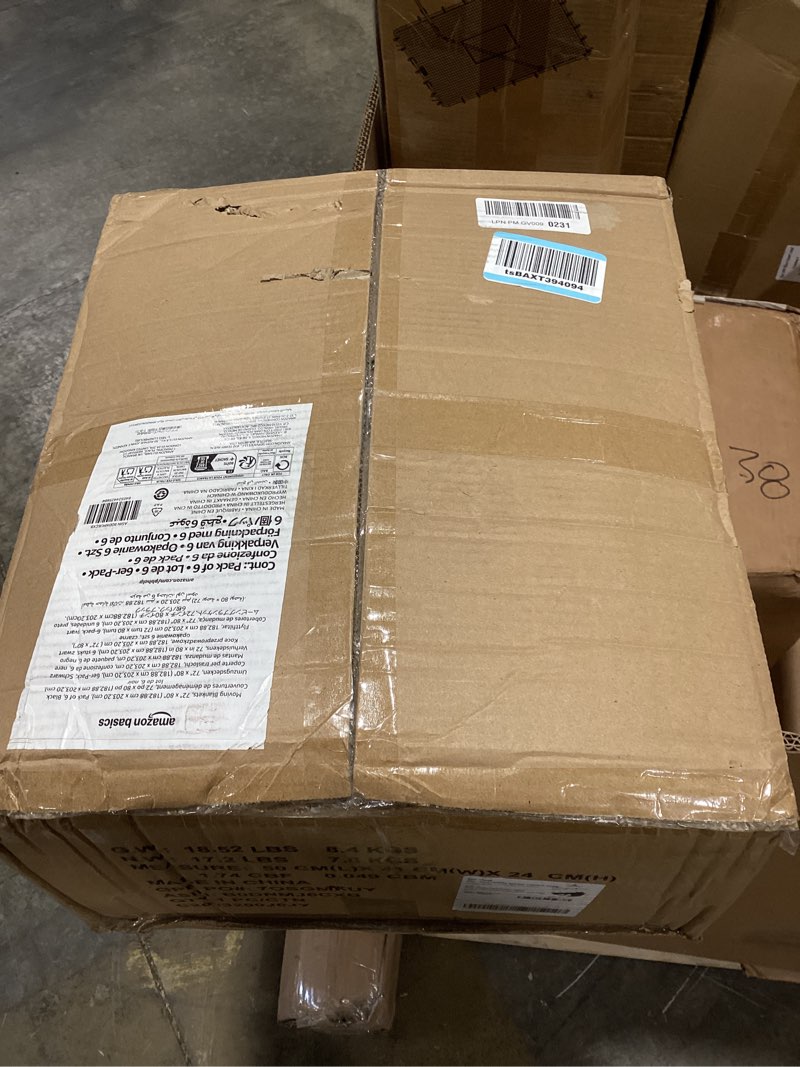 Condition photo showing Good Condition for amazon basics reinforced tear-resistant moving blankets, 72" x 80", black, 6-pack 72-inch by 80-inch