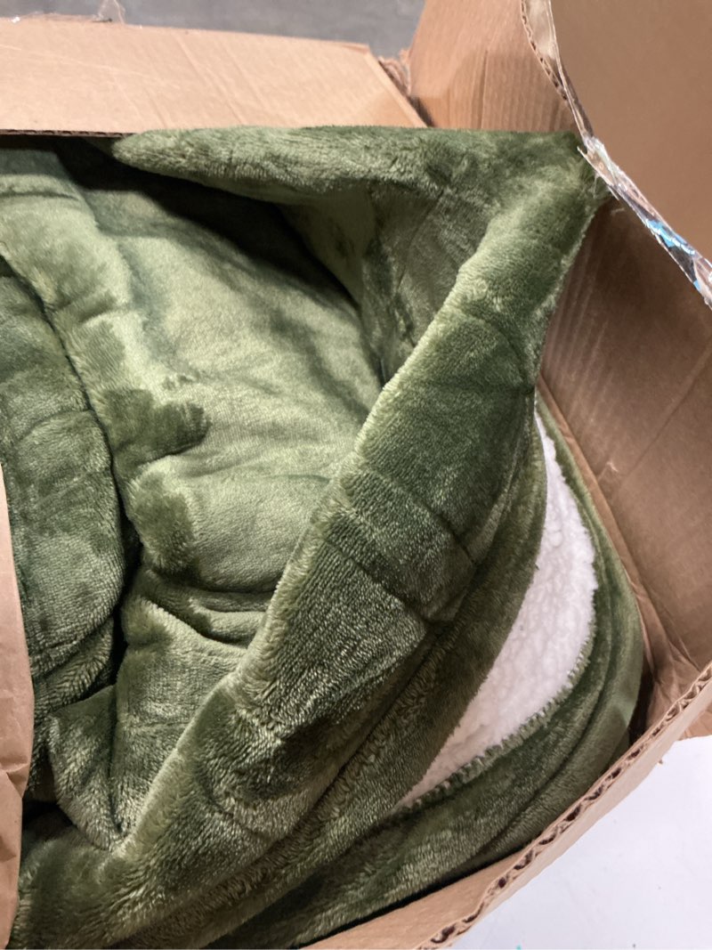 Condition photo showing As Is for Bedsure Electric Blanket Queen Size - Dual Control Heated Blanket Queen, Fast Heating with 10 Time Settings & 10 Heat Settings, Warm Gift for Grandma (84x90 inches, Olive Green) 03 - Olive Green Queen