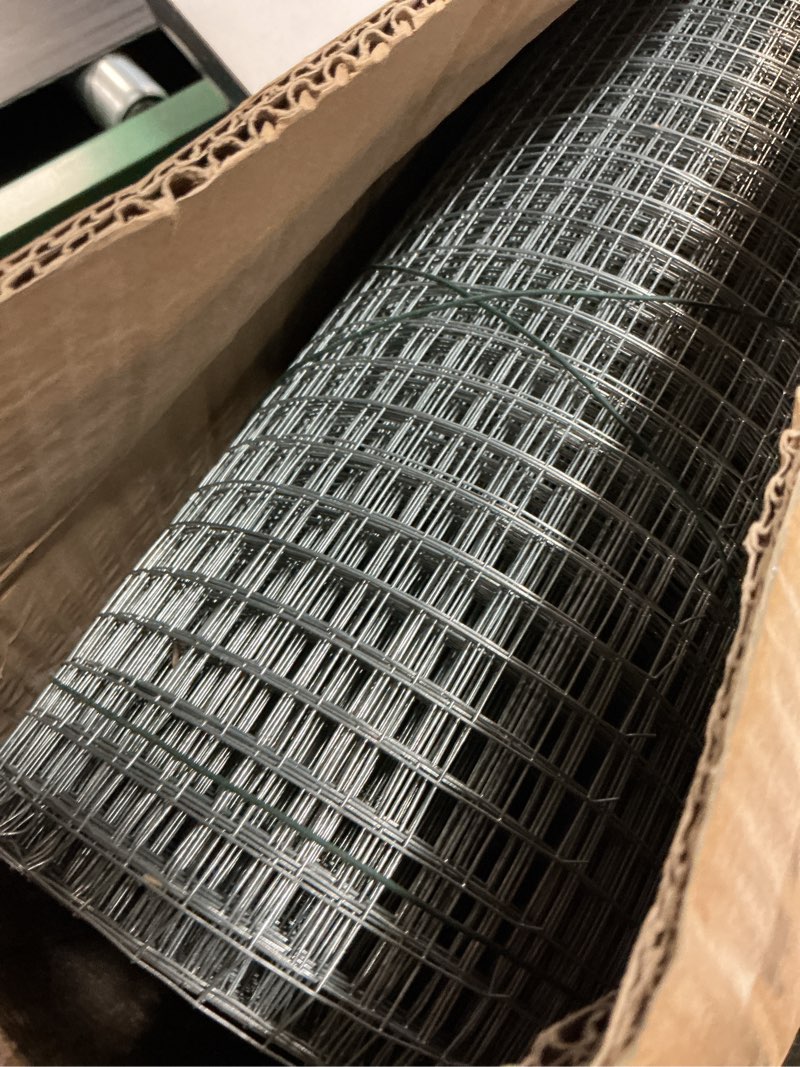 Condition photo showing Good Condition for hardware cloth 1/2 inch square openings - 19 gauge 48'' x 50' hot-dip galvanized wire mesh, welded cage wire rolls great for animal enclosure chicken coop flower beds rabbits wire fencing