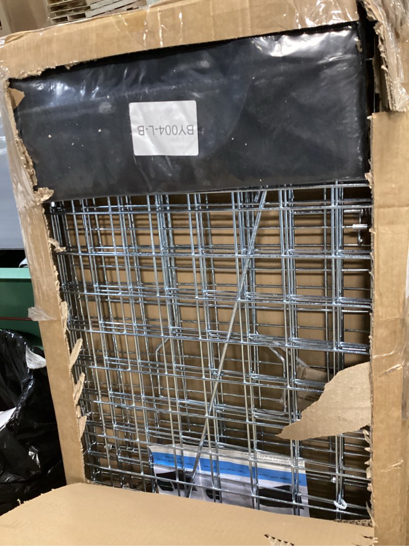 Condition photo showing Good Condition for 41.7" Live Animal Traps Cage with Cover, Large Foldable Humane Animal Trap for Stray Cats, Raccoons,Foxes,Coyotes,Bobcat,Squirrel, Skunk, Mole, Groundhog, Armadillo, Rabbit with Pedal Triggers 41.7" Trap Cage+Upgrade Black Cover