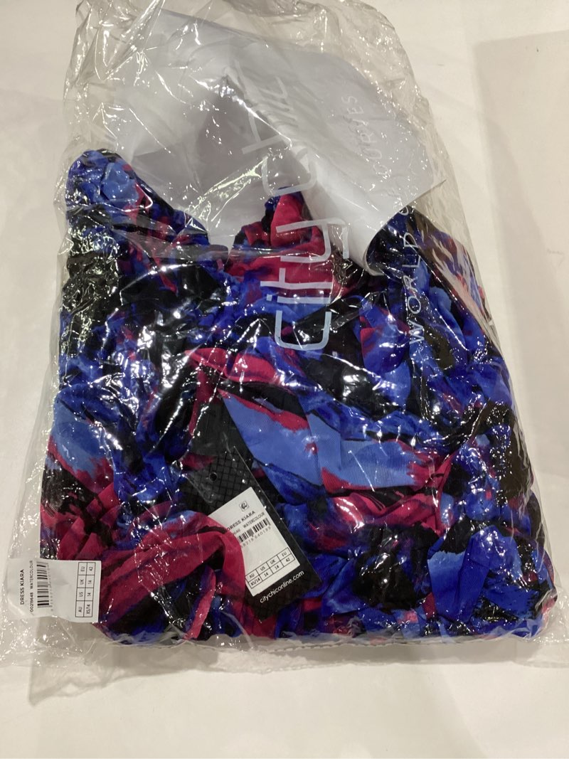 Condition photo showing Good Condition for City Chic Women's Kiara Dress Watercolour 14 Plus