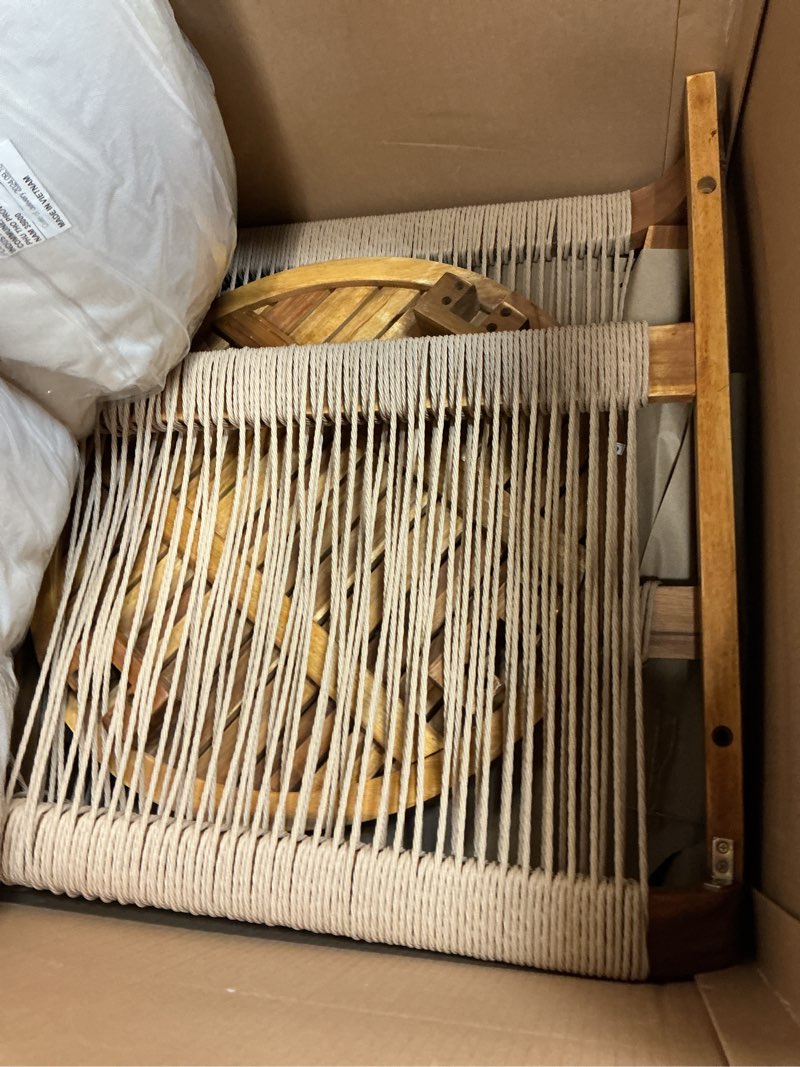 Condition photo showing Good Condition for origin 21 3-piece patio conversation set with off-white cushions