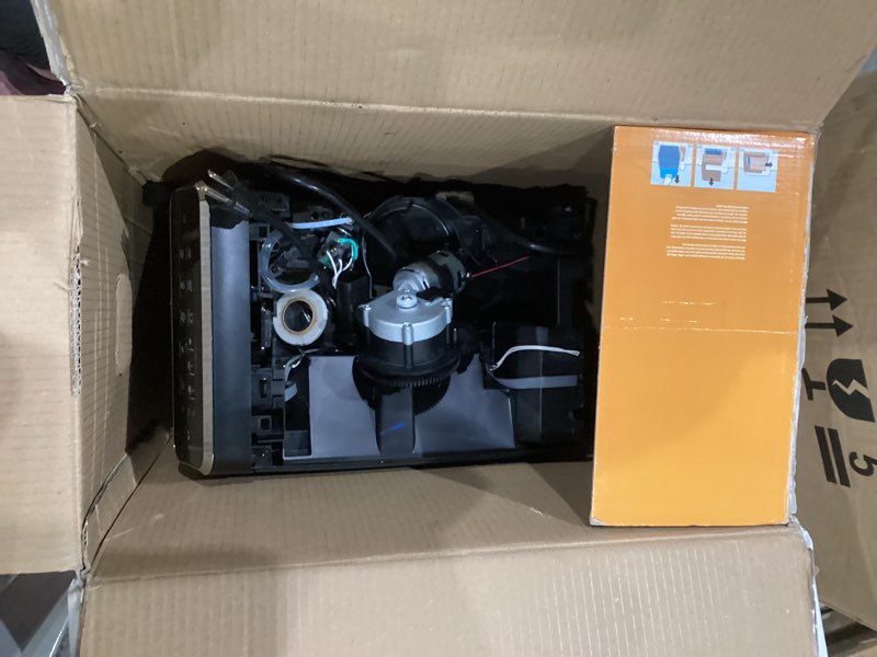 Condition photo showing As Is for philips 3200 series fully automatic espresso machine, lattego milk frother, 5 coffee varieties, intuitive touch display, 100% ceramic grinder, aquaclean filter, my coffee choice, black (ep3241/54)